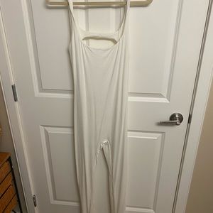 Naked wardrobe white key hole back jumpsuit
